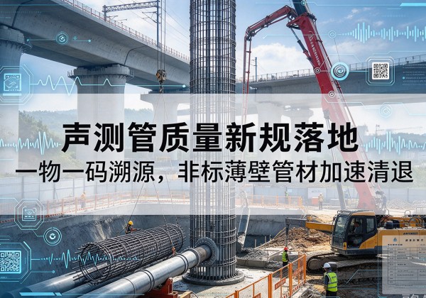 雄县声测管质量新规落地，一物一码溯源，非标薄壁管材加速清退